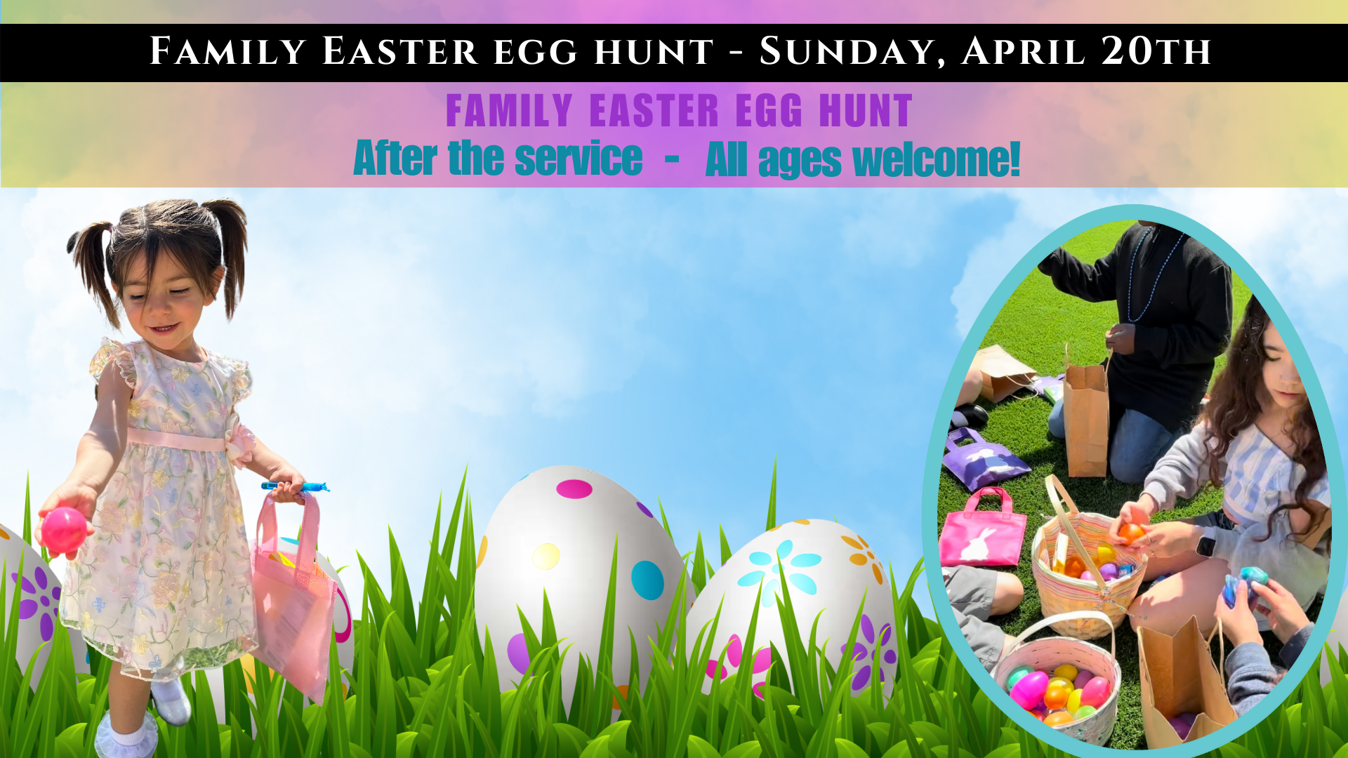 Family Easter egg hunt 2025
