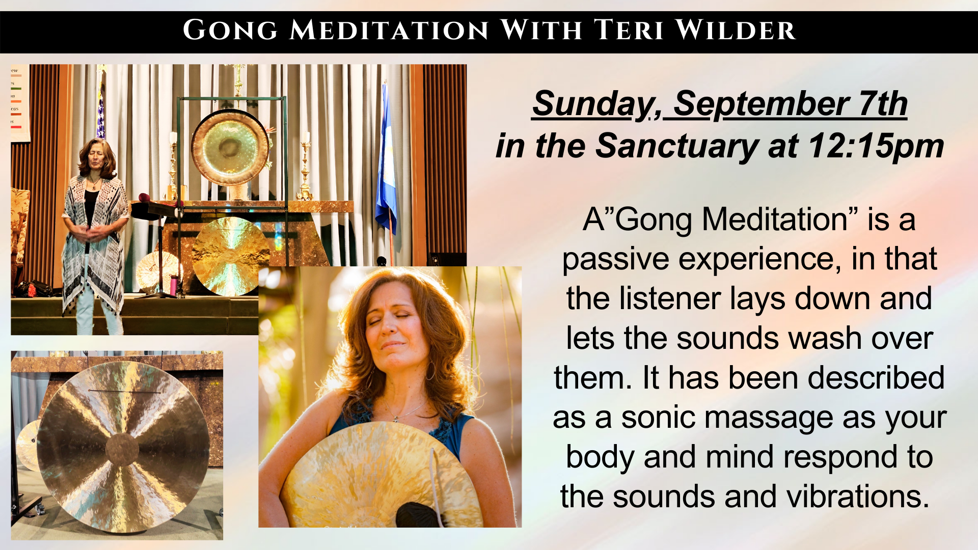 Gong Meditation With Teri Wilder