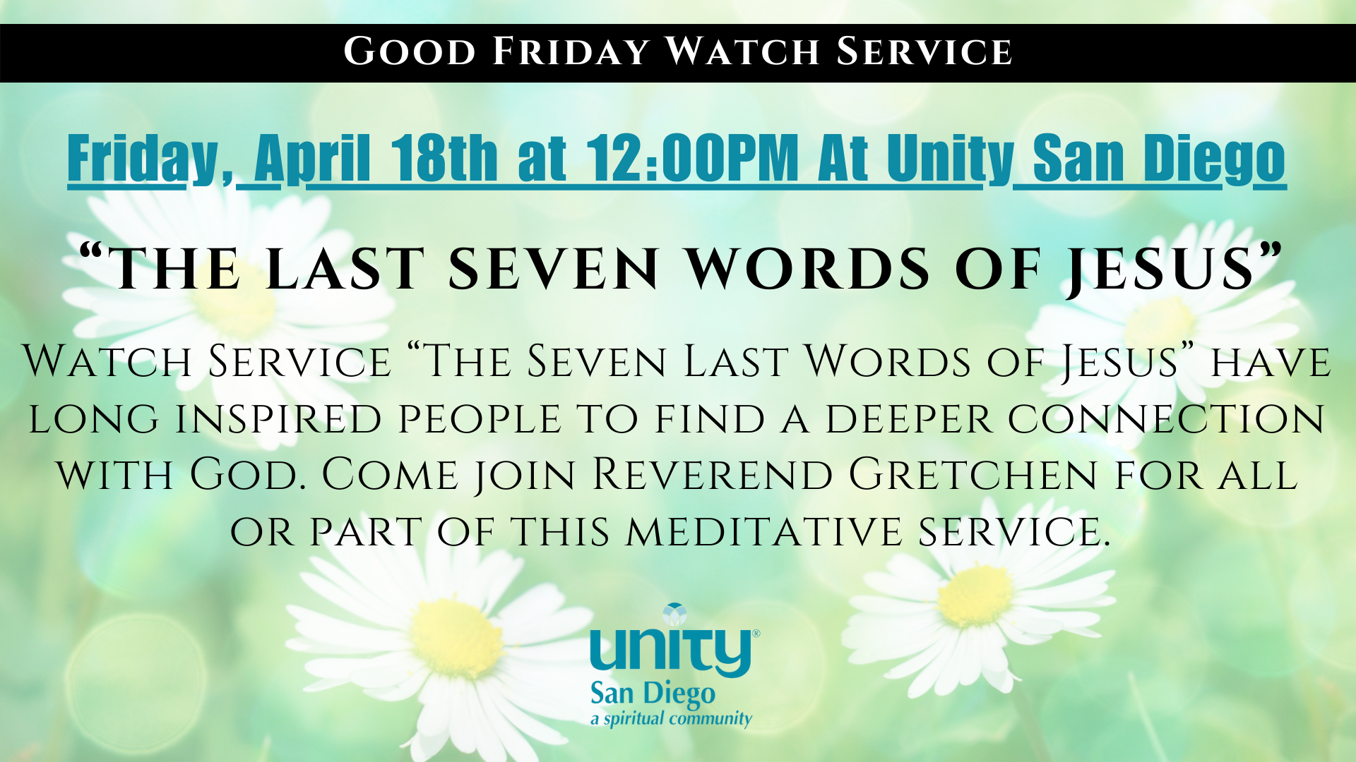 Good Friday Watch Service