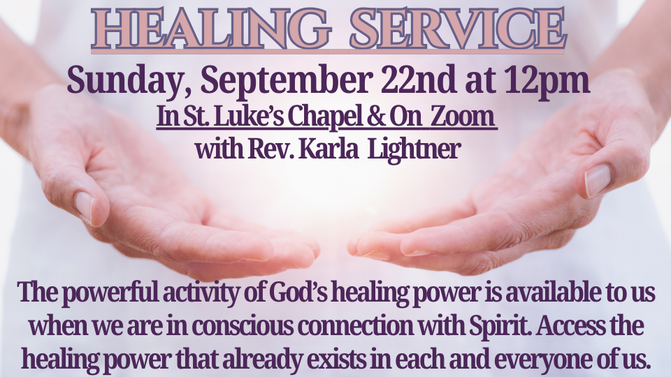 Healing Service September 22, 2024