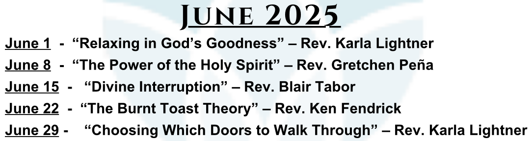 June 2025 Talk Titles