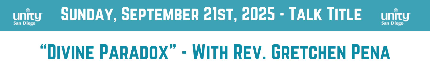 September 21 Talk Title