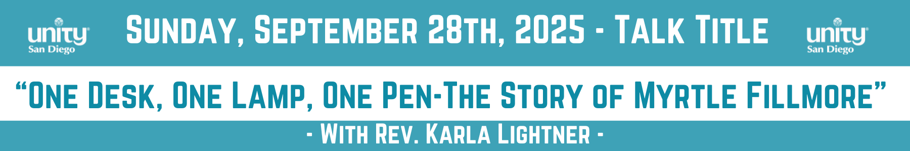 September 28th talk title